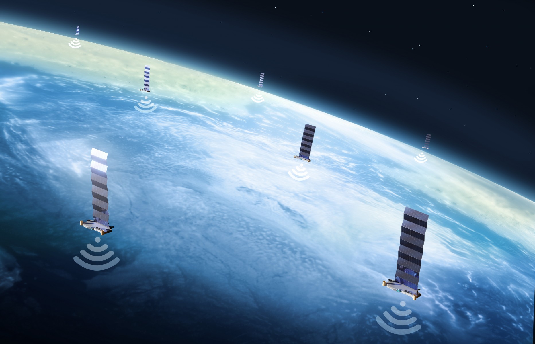 Illustration of SpaceX's Starlink network of satellites. Engineering researchers have found a way to harness the satellites' signal to use for location pinpointing and navigation. Illustration: Getty Images