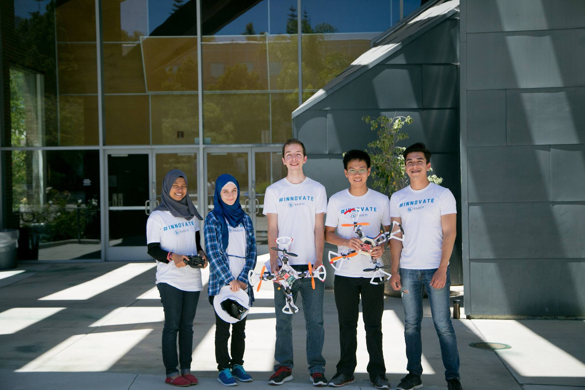 Five community college students participate in the UCI Base 11 summer fellowships.  