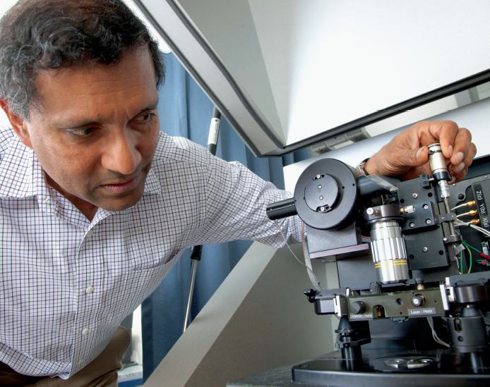 Wickramasinghe, an intrepid inventor, has been responsible for developing a series of high-tech instruments that measure heat, light, magnetism and force on a nanometer scale.