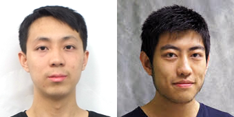 A team led by graduate students Weixi Wang (left) and Yanchen Wu was among 35 finalists in the 2021 Solar District Cup competition.