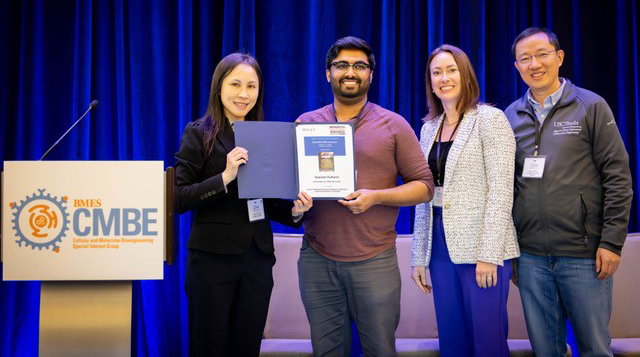 Daanish Kulkarni won the People’s Choice Award for his research poster at the 2025 Cellular and Molecular Engineering Special Interest Group conference.