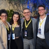 ICS alumnus Nenad Medvidović, ’99 (Ph.D.), ’95 (M.S.) is surrounded by family at his induction into the 2023 Hall of Fame. 
