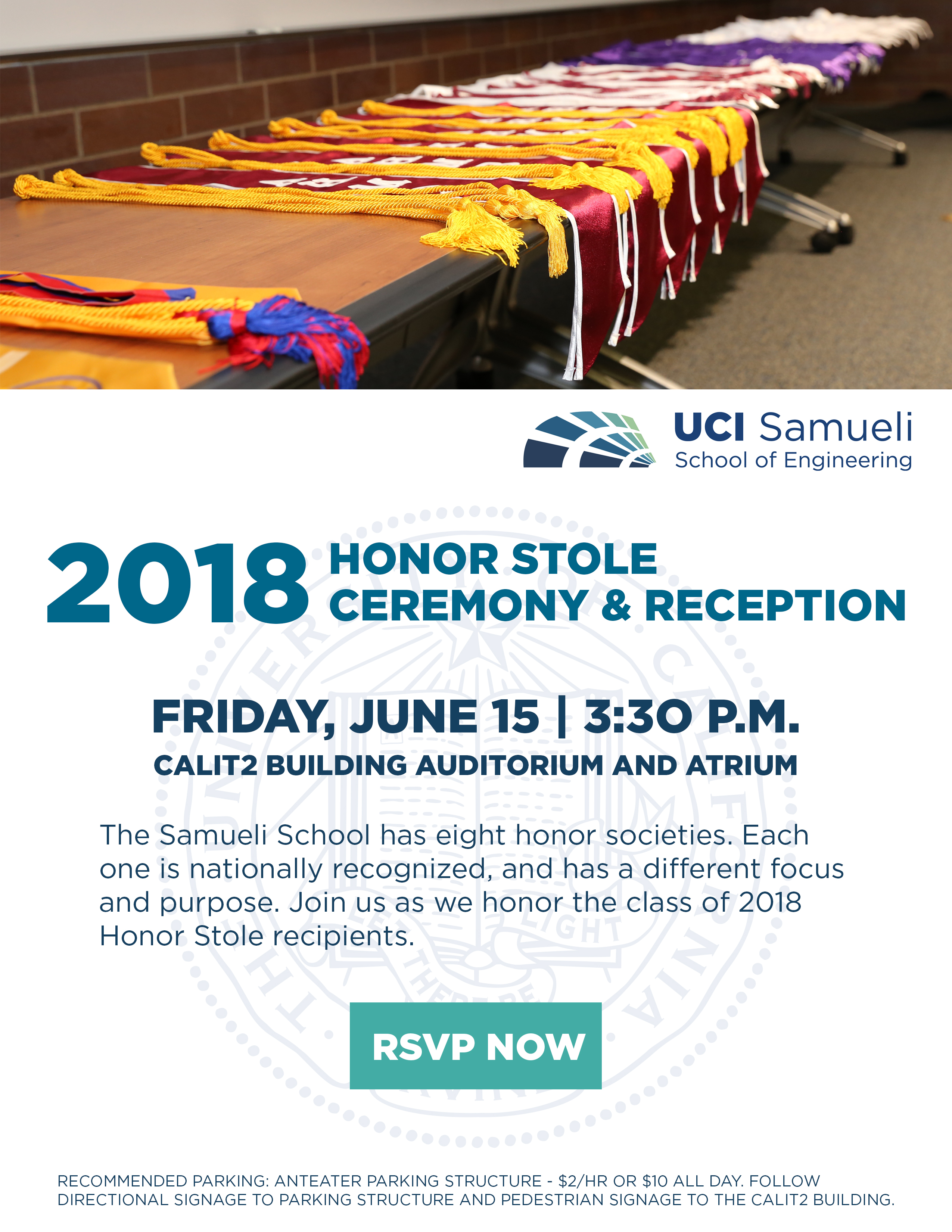 2018 Honor Stole Ceremony and Reception 