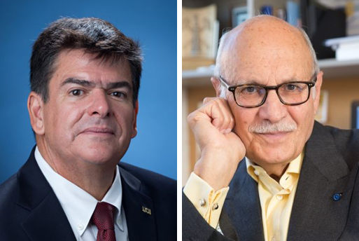 Samueli School Distinguished Professors Enrique Lavernia (left) and Diran Apelian were recognized with 2021 ASM Awards for achievement and teaching, respectively. 
