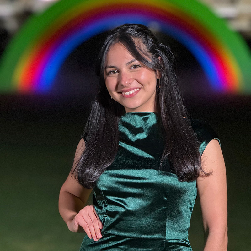 Ana Diaz-Santos at Apple Park in Cupertino, CA