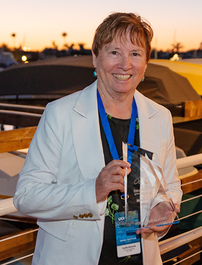 Cecilia Richards, retired professor of mechanical engineering at Washington State University, is the first woman in the UCI Department of Mechanical and Aerospace Engineering to earn a doctorate. Photo credit: Jim Kennedy