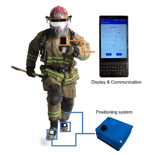Team Zot<1M’s foot sensor is programmed to produce real-time information about the wearer’s position, so first responders can see their exact latitude and longitude on a smartphone display. 