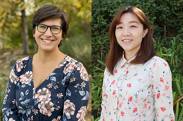 Natascha Trellinger Buswell (left) and Yu-Chien (Alice) Chien were applauded by UCI Women in Technology for their impact and accomplishments in fostering an inclusive culture.
