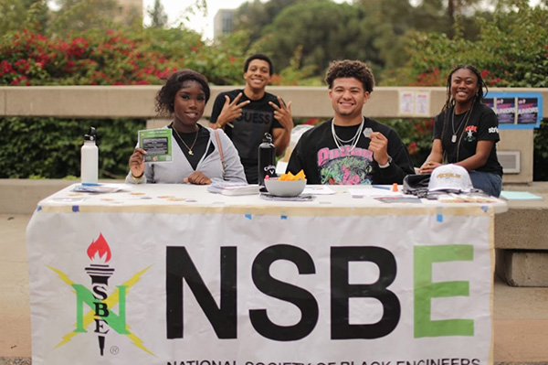 NSBE@UCI's booth at the Harambee gathering