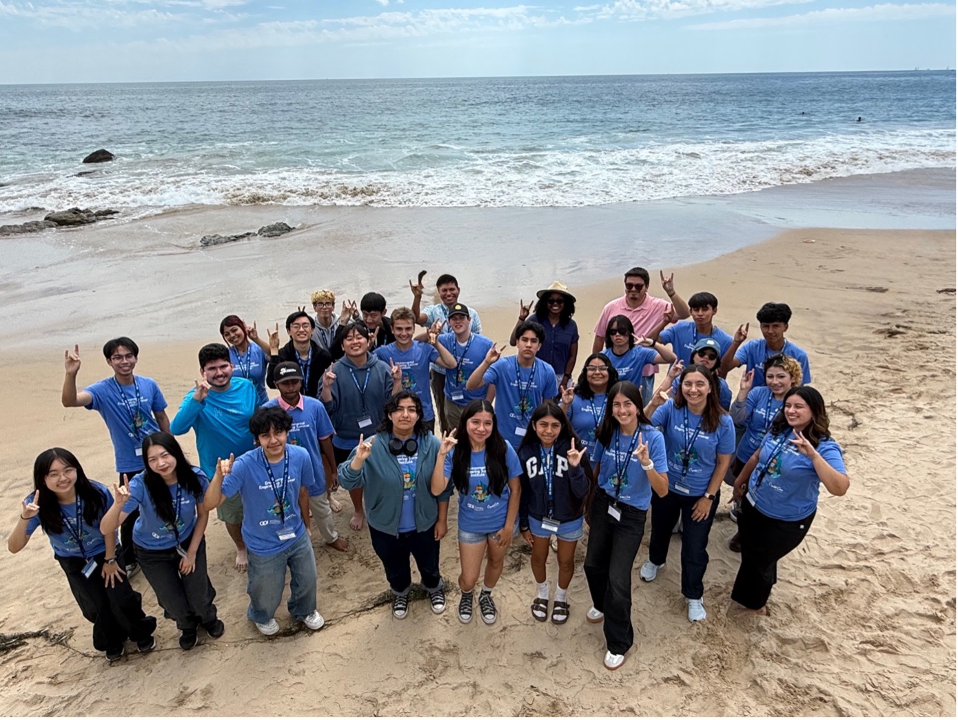 Students attending the UCI-Crystal Cove Environmental Engineering Summer Institute (EESI) at Crystal Cove State Park