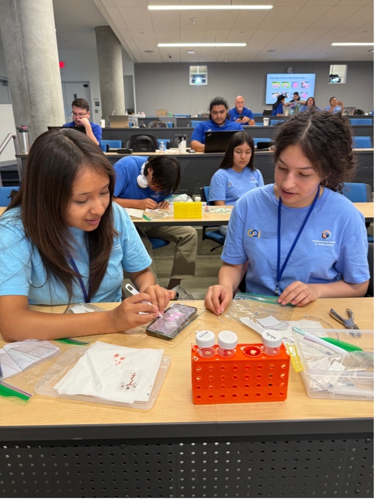 Students at the UCI OAI/AISS STEM Summer Academy