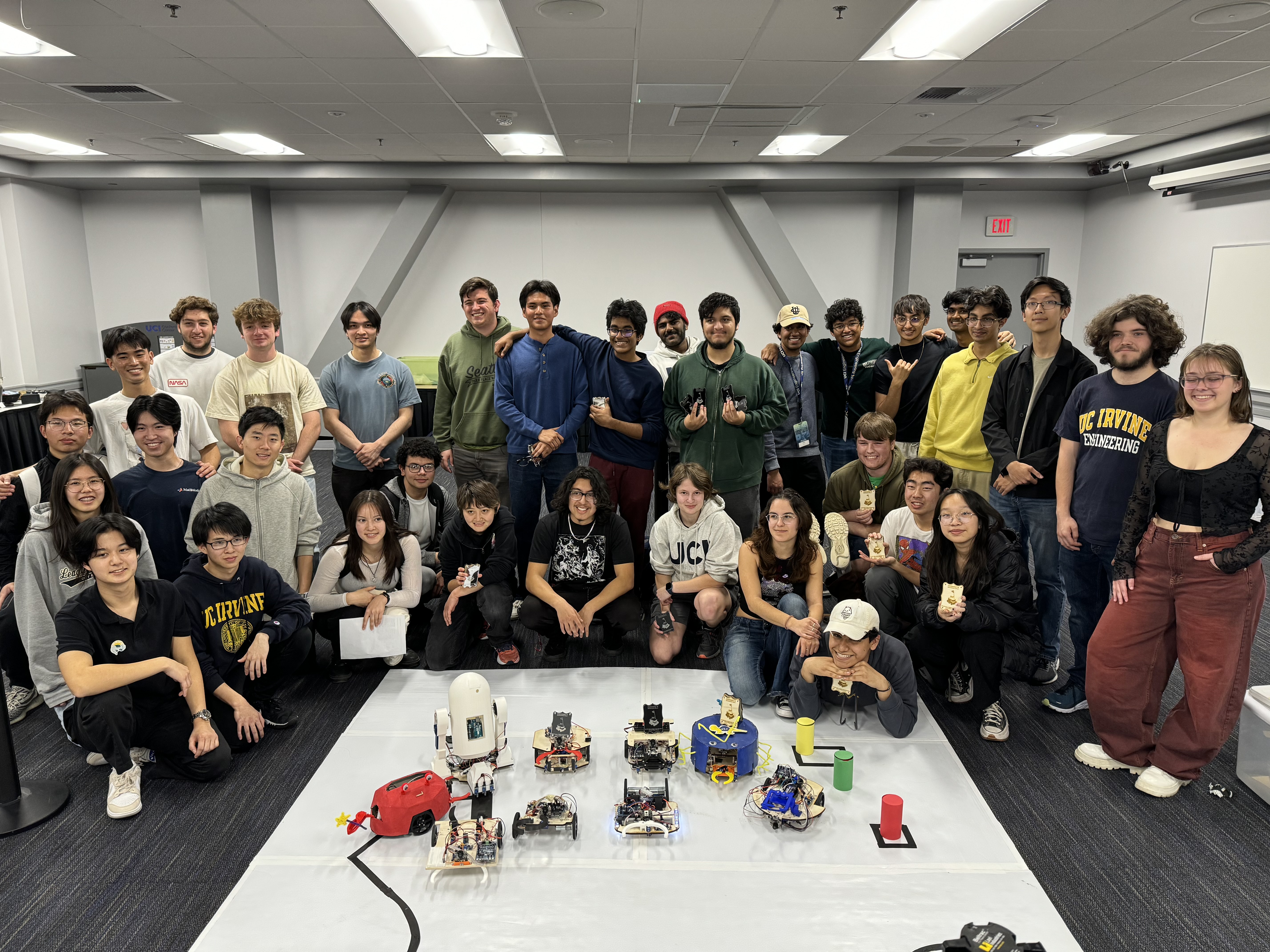 Engineering freshmen participated in the autonomous rover competition, showing off their designs from fall quarter’s introductory engineering course.