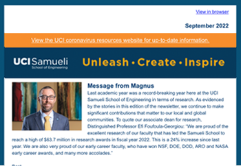 Samueli School of Engineering Newsletter - September 2022