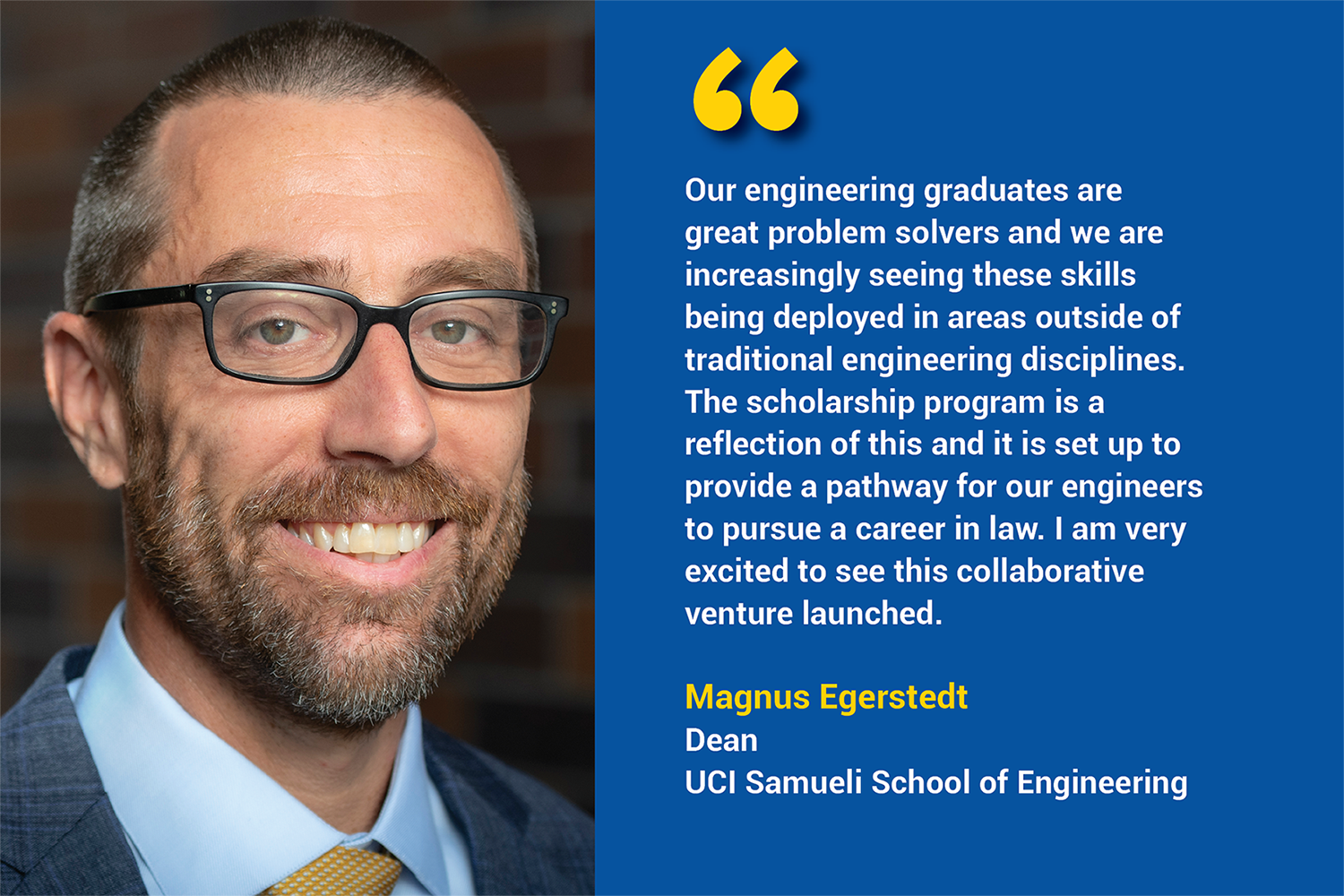UCI Law and Samueli School of Engineering Collaborate on New Scholarship Program