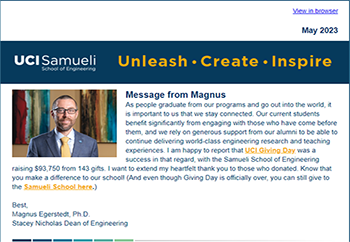 Samueli School of Engineering Newsletter - May 2023
