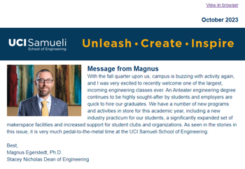 Samueli School of Engineering Newsletter - October 2023