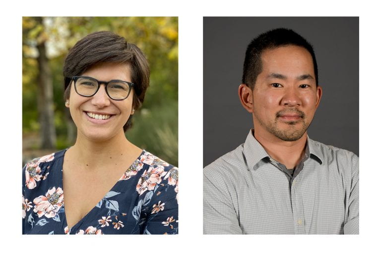 Natascha Trellinger Buswell, UCI assistant professor of teaching in mechanical and aerospace engineering, and Brian Sato, UCI professor of teaching in molecular biology and biochemistry, are co-principal investigators in a new initiative to enhance diversity among teaching professors at UCI, UC San Diego, UC Santa Cruz and UC Santa Barbara. UCI