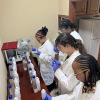 Students treated and prepared the samples at a Belize Department of Environment lab for transportation back to UCI where the samples are being analyzed for a chemical called glyphosate. 