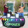 Engineering student organizations, like MAES (Latinos in Science and Engineering), set up games at booths during the Kickoff Fair. 