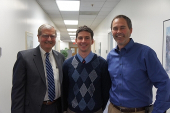 From left: Professor Scott Samuelsen, Fulbright Scholar Dustin McLarty, Associate Professor Jack Brouwer
