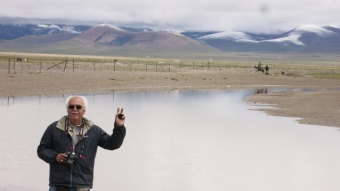 Professor Sorooshian at Lake Namce in Tibet