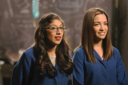 Veliz (left) and Mendoza got the green light from all four judges on the reality TV show