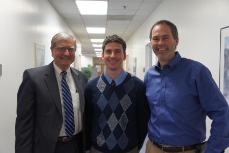 From left: Professor Scott Samuelsen, Fulbright Scholar Dustin McLarty, Associate Professor Jack Brouwer