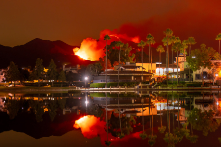 The Airport Fire in Orange County in 2024