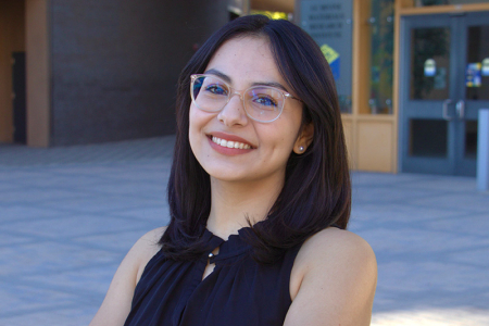 Ana Diaz-Santos at UCI Engineering Hall