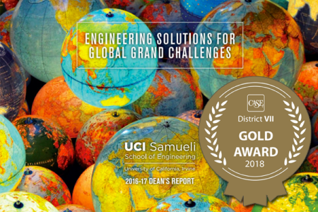 The Far West Region competition received more than 500 entries in 13 categories; the Samueli School's Dean's Report won the Gold Award for Excellence in the Annual Magazine category.