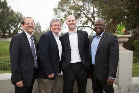 From left: Hal Stern, Ed Hand, Eben Upton and Gregory Washington at  2016 Ingenuity, a celebration of UCI innovation and technology. 