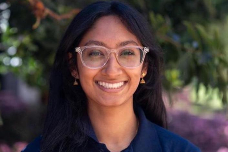 UCI Rocket Project propulsion lead and mechanical engineering senior Uma Iyer