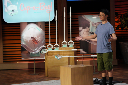 Alumnus Justin Huang Wins $75,000 on Shark Tank for Cup-a-Bug 