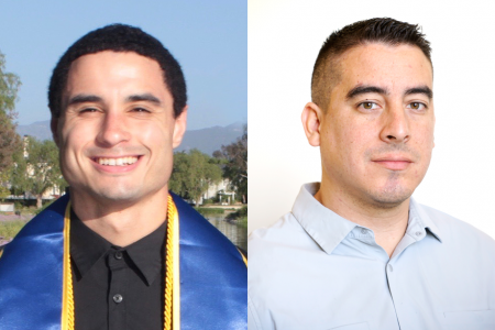 Branden Butler (left) and Cody Gonzalez both received NASA fellowships to support their graduate research. 