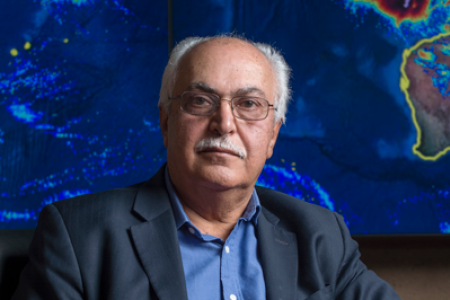 Distinguished Professor Soroosh Sorooshian receives Honorary Membership status from the American Meteorological Society in recognition of his work in water resources engineering.