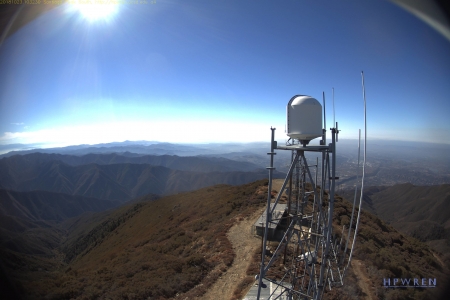 HPWREN uses four stationary cameras and two pan/tilt/zoom models to offer a 360-degree view of the surrounding area.
