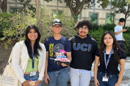 Incoming students show off their engineering creations