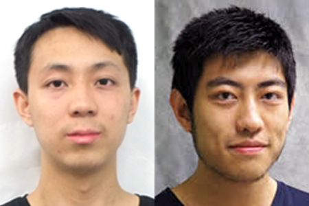 A team led by graduate students Weixi Wang (left) and Yanchen Wu was among 35 finalists in the 2021 Solar District Cup competition.