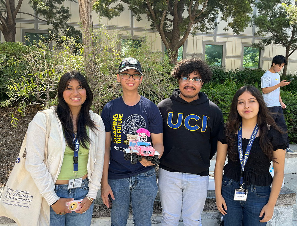 Incoming students show off their engineering creations